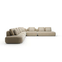 Sasso Sectional - 5-Piece L-Shape - Oatmeal by Caracole
