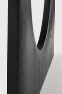 Oak Black Geometric Dining Table