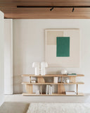 Natural Geometric Sofa Console