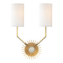 Aged Brass Borland Wall Sconce 13.25" by Hudson Valley