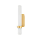 Aged Brass Groveland Station Wall Sconce 4.75" x 18" by Hudson Valley
