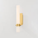 Aged Brass Groveland Station Wall Sconce 4.75" x 18" by Hudson Valley, view 4