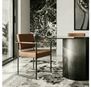 Steven - Modern Black Oval Dining Table