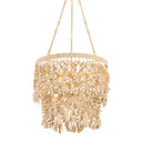 Vintage Gold Leaf Naxos Chandelier 42" by Corbett Lighting, view 7