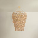 Vintage Gold Leaf Naxos Chandelier 42" by Corbett Lighting