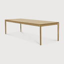 95" Varnished Oak Bok Dining Table