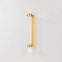 Aged Brass Groveland Station Wall Sconce 4.75" x 27.75" by Hudson Valley, view 4