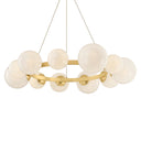 Aged Brass Pacama Chandelier 40.25" by Hudson Valley