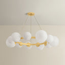 Aged Brass Pacama Chandelier 40.25" by Hudson Valley, view 6