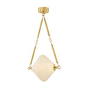 Vintage Polished Brass Solara Chandelier 32.75" x 34.5" by Corbett Lighting, view 5