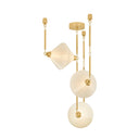 Vintage Polished Brass Solara Chandelier 32.75" x 34.5" by Corbett Lighting, view 2