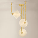 Vintage Polished Brass Solara Chandelier 32.75" x 34.5" by Corbett Lighting