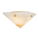 Vintage Brass Geo Flush Mount 6.75" by Corbett Lighting