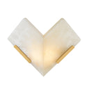 Vintage Brass Geo Flush Mount 6.75" by Corbett Lighting, view 3