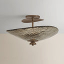 Old World Brass Alba Semi Flush 20" by Corbett Lighting, view 2