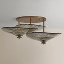 Old World Brass Alba Semi Flush 36.25" by Corbett Lighting
