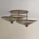 Old World Brass Alba Semi Flush 36.25" by Corbett Lighting, view 3