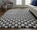 Bamboo Lattice 7054F Black/White