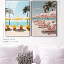 Beach Umbrella - 2 Piece Set