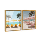Beach Umbrella - 2 Piece Set