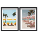 Beach Umbrella - 2 Piece Set