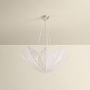 Warm Silver Leaf Azores Chandelier 28" by Corbett Lighting, view 2