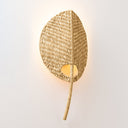 Vintage Gold Leaf Haverstraw Wall Sconce 13" by Hudson Valley, view 2