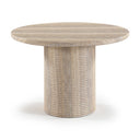 Rapallo 43" Concrete Indoor/Outdoor Dining Table - Travertine
