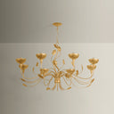 Vintage Gold Leaf Innsbruck Chandelier 52" by Corbett Lighting, view 2