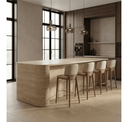 Calvary - Mid-Century Modern Ceramic + Walnut Bar Table