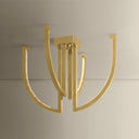 Vintage Brass Frankfurt Chandelier 24.25" by Corbett Lighting, view 2