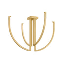 Vintage Brass Frankfurt Chandelier 24.25" by Corbett Lighting, view 6
