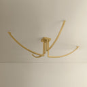 Vintage Brass Frankfurt Close-To-Ceiling 60" by Corbett Lighting, view 3