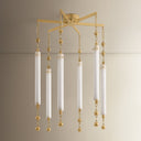 Vintage Brass Parigi Chandelier 27.5" by Corbett Lighting, view 6