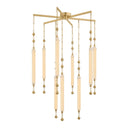 Vintage Brass Parigi Chandelier 39.25" by Corbett Lighting, view 2