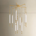 Vintage Brass Parigi Chandelier 39.25" by Corbett Lighting