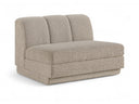 Modari Fabric Upholstered Armless Chair - Beige