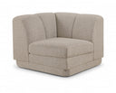 Modari Fabric Upholstered Corner Chair - Beige