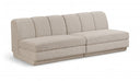Modari 80" Fabric Upholstered 2pc. Armless Modular Sofa - Beige
