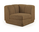 Modari Fabric Upholstered Corner Chair - Brown