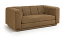 Modari 70.25" Fabric Upholstered Loveseat - Brown