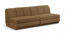 Modari 80" Fabric Upholstered 2pc. Armless Modular Sofa - Brown