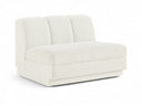 Modari Fabric Upholstered Armless Chair - Cream