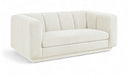 Modari 70.25" Fabric Upholstered Loveseat - Cream