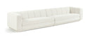 Modari 153.5" Fabric Upholstered 2pc. Modular Sofa - Cream