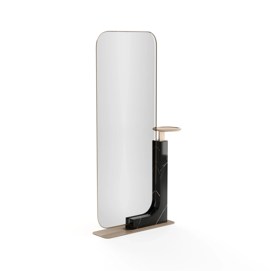 Overlap Floor Mirror Dark Base