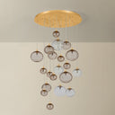 Vintage Gold Leaf Istanbul Chandelier 28.5" by Corbett Lighting, view 2