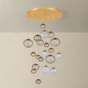 Vintage Gold Leaf Istanbul Chandelier 28.5" by Corbett Lighting, view 3