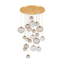 Vintage Gold Leaf Istanbul Chandelier 28.5" by Corbett Lighting