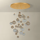 Vintage Gold Leaf Istanbul Chandelier 40" by Corbett Lighting, view 5
